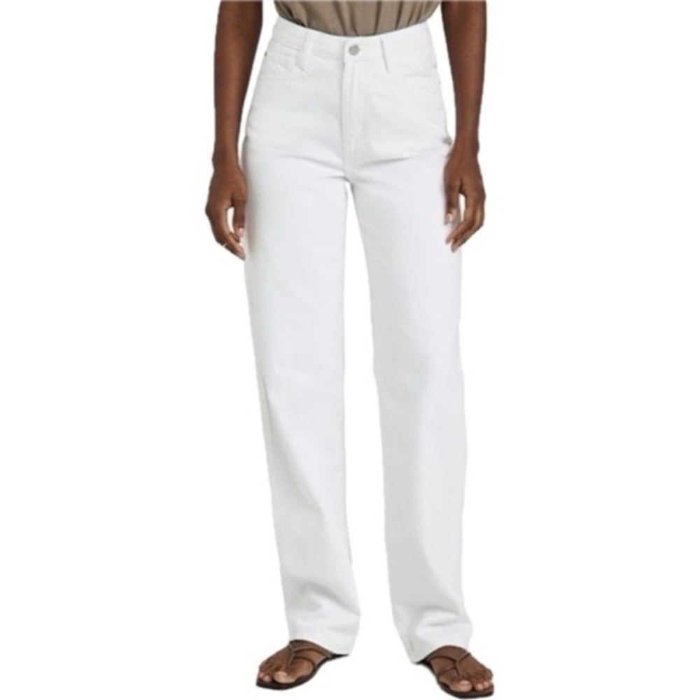 WeWoreWhat High Rise Straight Leg Jeans in White